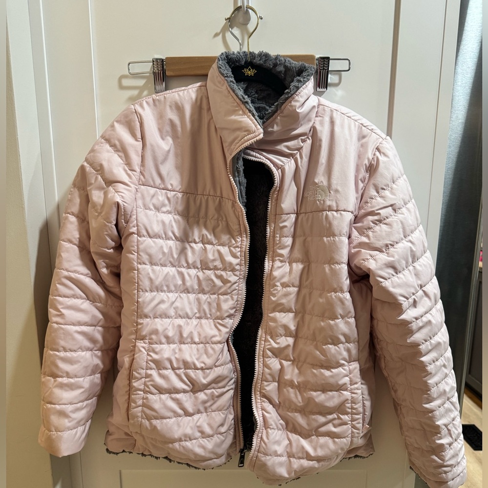 The North Face Light Pink Quilted Puffer Jacket